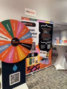 MiSmile Media stand setup for the conference